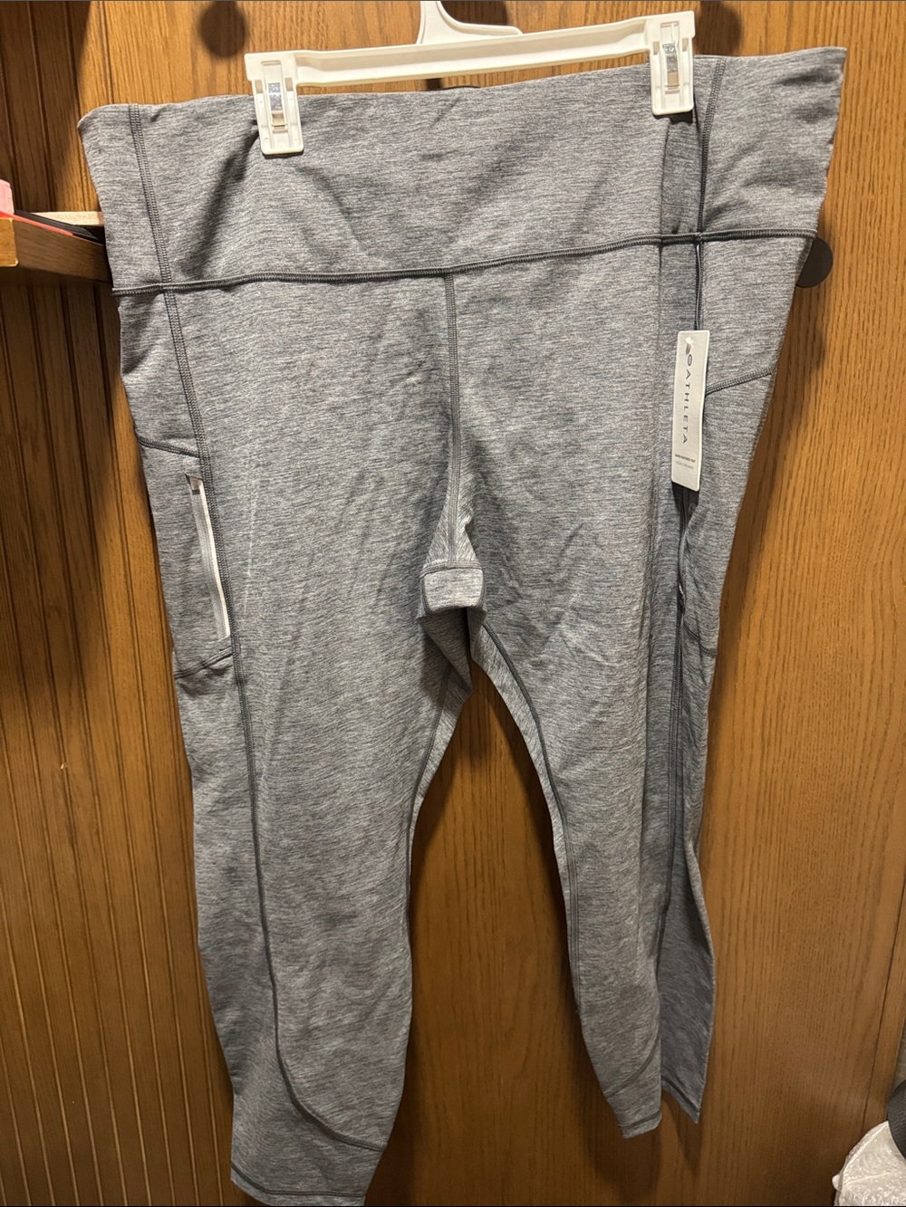 Athleta Heather Gray High-Rise Pocket Leggings